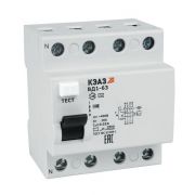 Выключатель дифференциального тока (УЗО) 4п 40А 30мА тип AC ВД1-63 4240 УХЛ4 КЭАЗ 221949