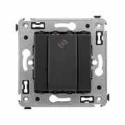 Диммер кнопочный СП для LED ламп Avanti «Черный матовый» DKC 4412343