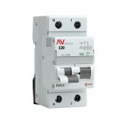 Выключатель автоматический дифференциального тока 2п C 20А 30мА тип AC 6кА DVA-6 Averes EKF rcbo6-1pn-20C-30-ac-av