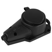 Колодка ЭРА KX-1e-B-IP44 каучуковая с заземлением 1 розетка 16A IP44 черн. Эра Б0068402