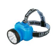 Фонарь аккумуляторный налобный LED5361 12LED 2 режима 220В пластик. голуб. (бокс) Ultraflash 12420