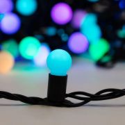 Гирлянда светодиодная «Мультишарики» 10м d17.5мм 100LED RGB 16Вт 220-240В IP65 провод ПВХ черн. (нужен шнур питания 303-500) Neon-Night 303-509-2